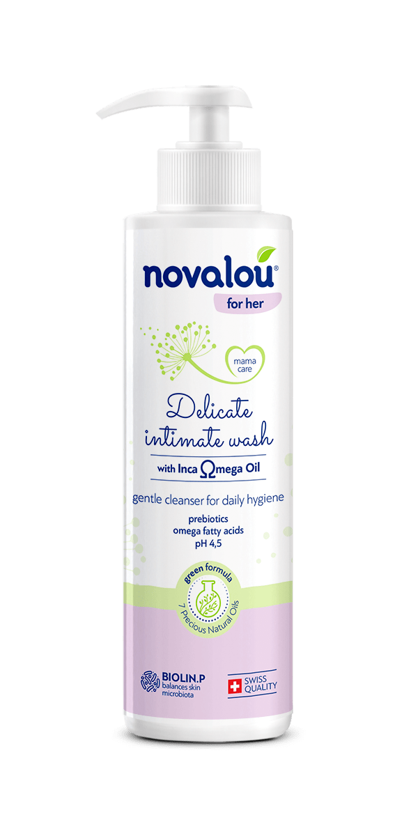Mild cleanser with gentle surfactants for the daily hygiene of the feminine area. Refreshing, pH balanced, sulphate-free formula, suitable during pregnancy and postpartum.
