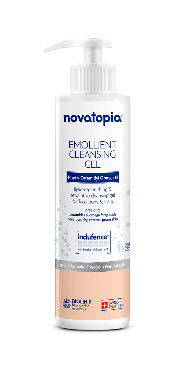 Lipid-replenishing emollient cleanser specially formulated for barrier function reinforcement. Soothes discomfort and itching sensation of dry skin with atopic tendency*.