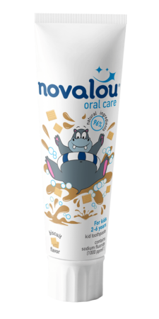 Oral hygiene gel with prebiotics, aloe vera and xylitol. For kids 2-6 years