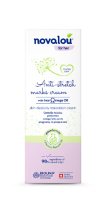 novalou anti-stretch marks cream box