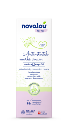 novalou anti-stretch marks cream box