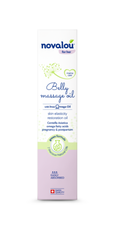 novalou Belly massage oil box