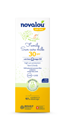 novalou family sun care milk box